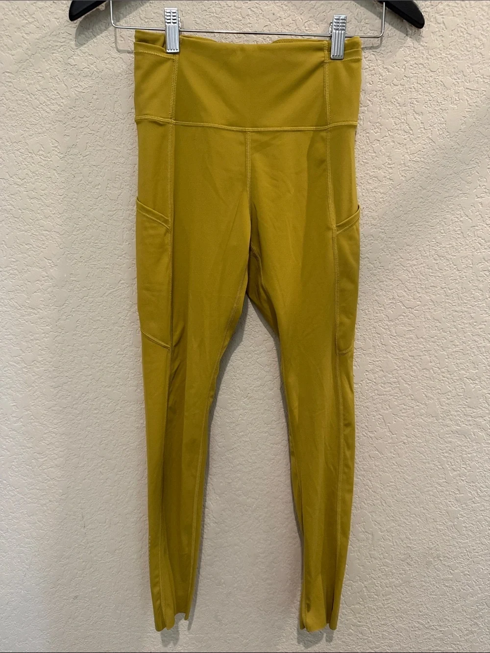 Lululemon High-Waist Pocket Leggings in Mustard Yellow size 4